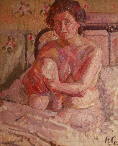 Akt auf einem Bett von Harold Gilman